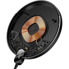 Baseus ładowarka indukcyjna led 15w (czarna)