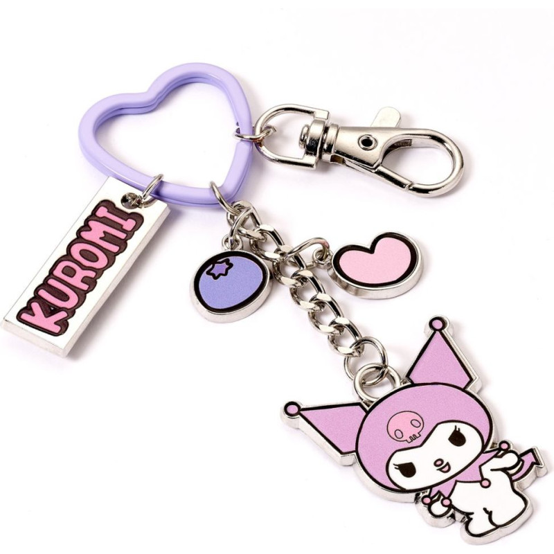 The Carat Shop Ltd Carat Shop Hello Kitty - Kuromi Keyring with Charms (HKKR0017)
