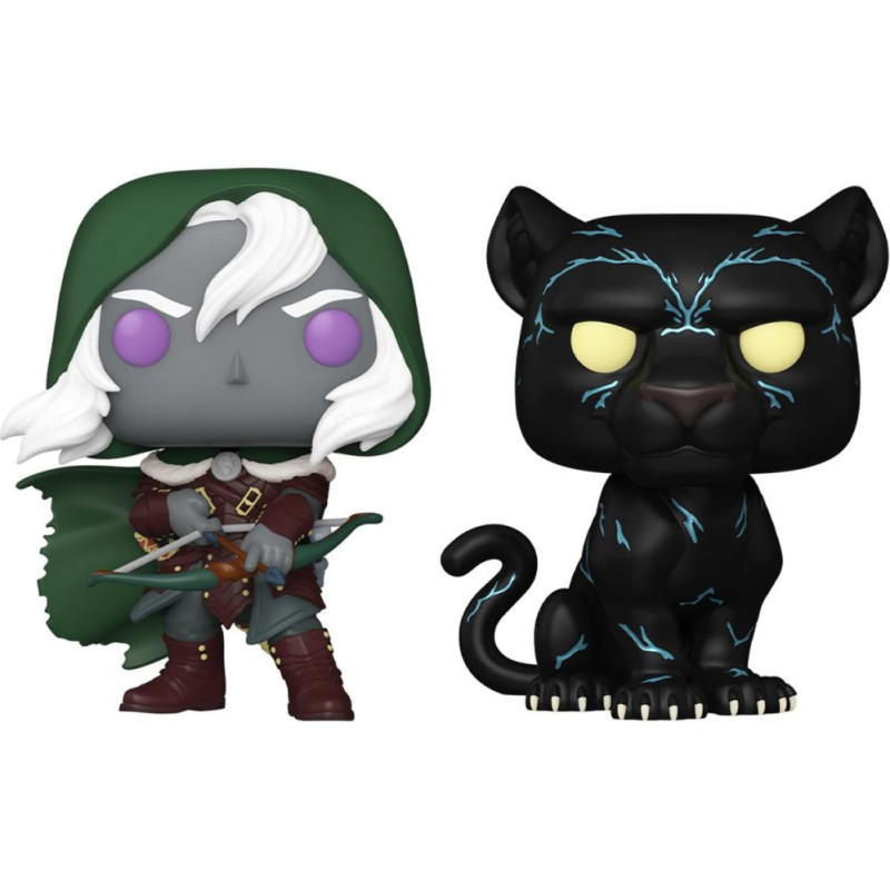 Funko Pop! Games 2-Pack: Dungeons  Dragons - Drizzt Do Urden  Guenhwyvar Vinyl Figures