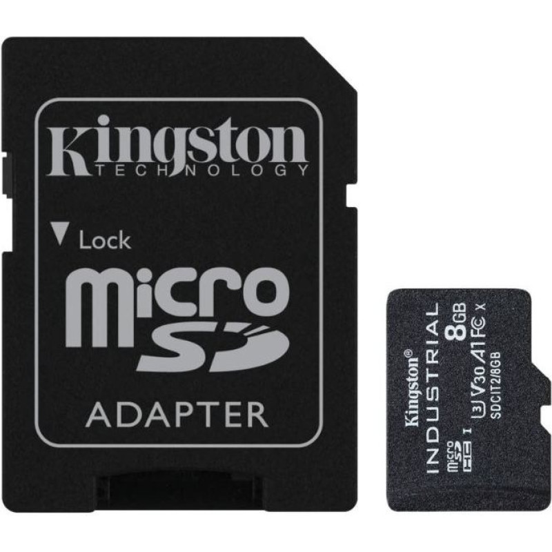 Kingston Karta pamięci microsd  8gb cl10 uhs-i industrial bez adaptera