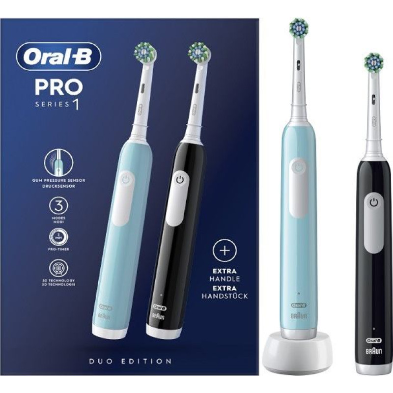 Braun szczoteczka elek.oral-b pro series 1 duo black and blue