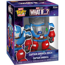 Funko Bitty Pop! Bitty Bots Marvel: What If…? - Captain America (Mech with Captain America) Vinyl Figure