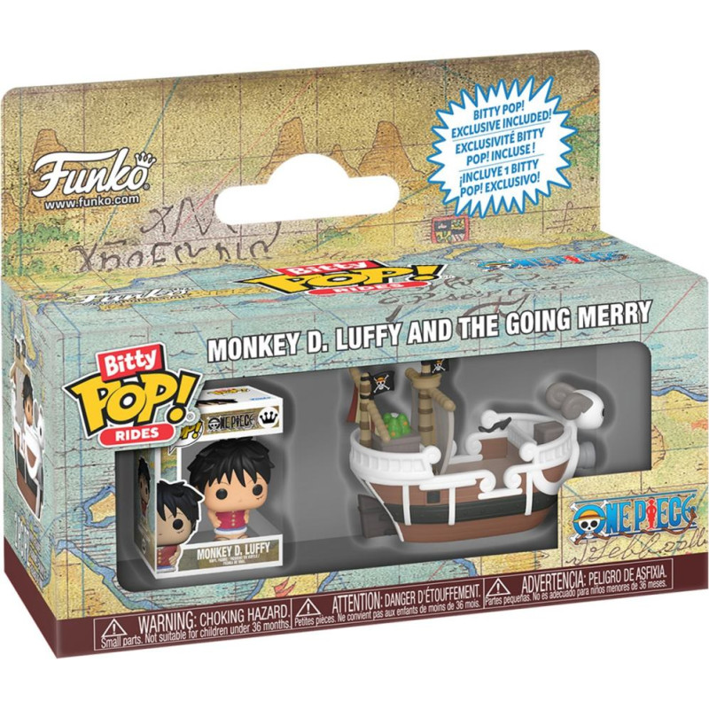 Funko Bitty Pop! Rides: One Piece - Monkey D. Luffy and The Going Merry Vinyl Figures