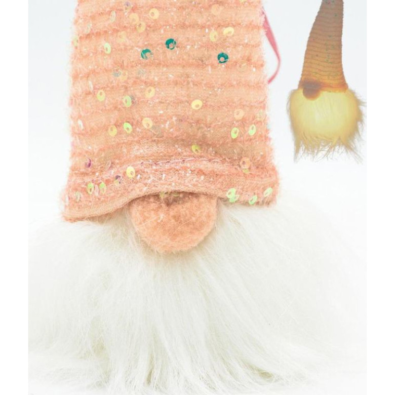 DECORATIVE SANTA CLAUS LED 25CM PINK