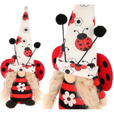 GNOME LADYBUG GIRL 24CM SPRING DECORATION