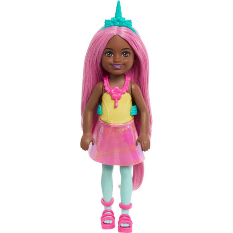 Mattel Barbie: Chelsea - Unicorn Pink Hair Dark Skin Doll (JKH57)