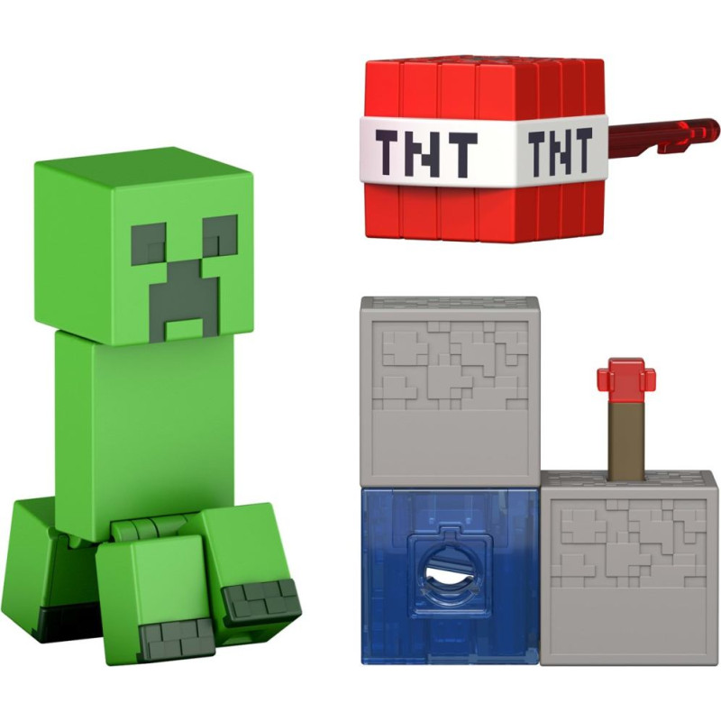 Mattel Minecraft: Redstone Charged - Creeper 8cm Figure (JJR92)