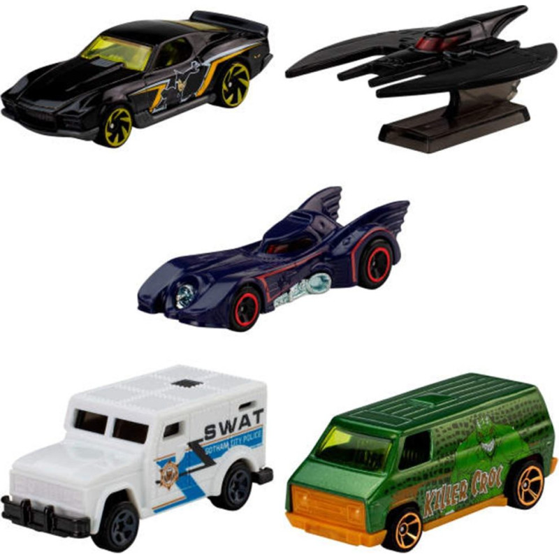 Mattel Hot Wheels: DC - Batman (Set Of 5) (JKG08)