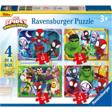 Ravensburger Marvel Puzzle: Spidey and his Amazing Friends - It's Spidey Time! (4in1) (12001064)