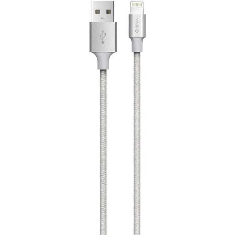 Devia Pheez Series Cable for Lightning (5V 2.4A,1M) grey