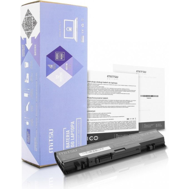 Mitsu Bateria do dell studio 1535, 1537 4400 mah (49 wh) 10.8 - 11.1 volt
