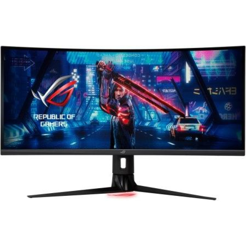 Asus Monitor 34 cale xg349c rog strix uwqhd 144/180hz ips dp hdmi usb-c kvm 1900r głośnik