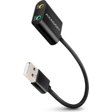 Axagon Ada-12 zewnętrzna karta dzwiękowa usb 2.0 48khz/16-bit stereo, metal, kabel usb-a 15 cm