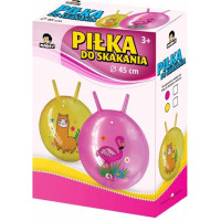 Madej Piłka do skakania z rogami flaming 45 cm