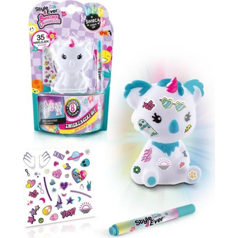 Epee Zestaw Świecące dekorożce - zwierzaczki diy, koala