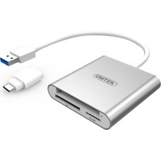 Unitek Czytnik kart pamieci usb 3.0 + usb typ-c; y-9313d