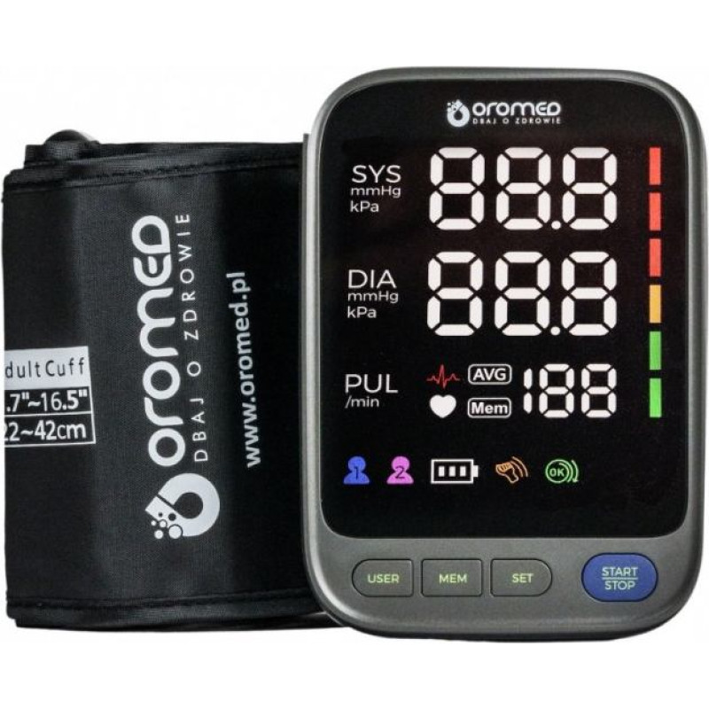 Oro-Med Ciśnieniomierz naramienny głośnomówiący oro-n15professional