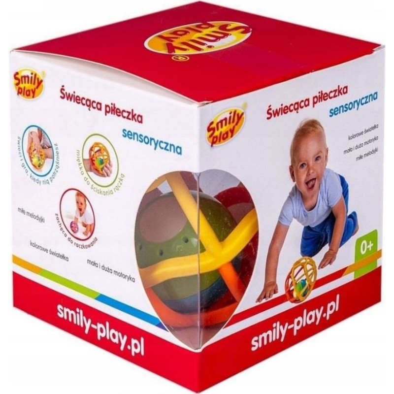 Smily Play Piłka sensoryczna świecąca