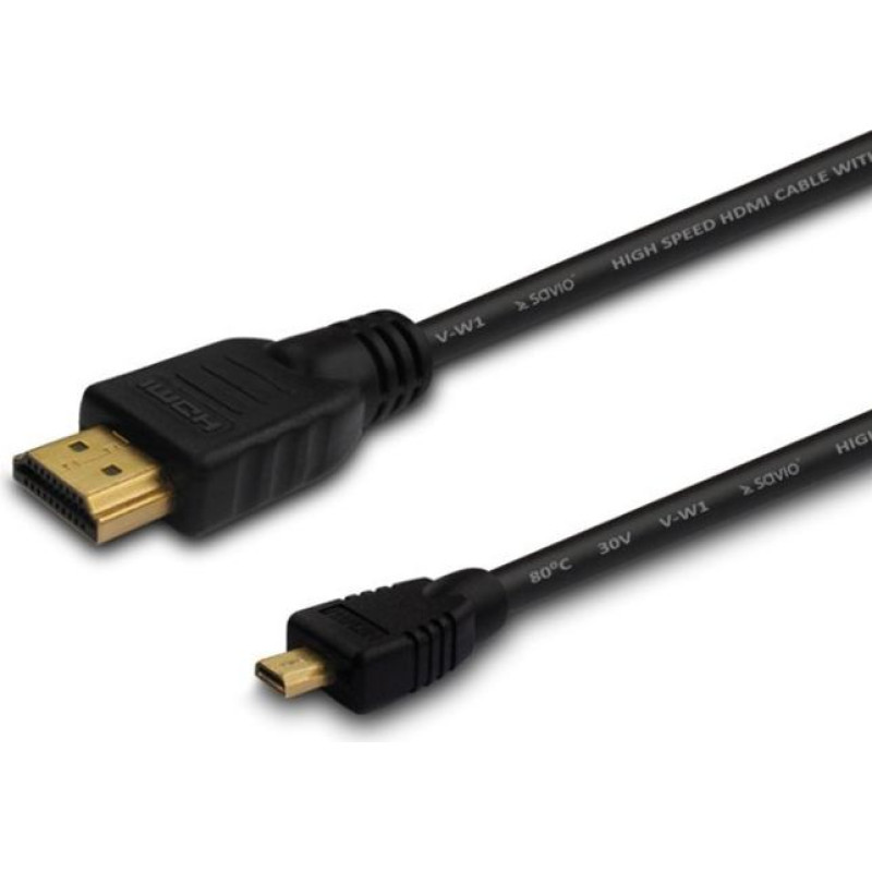 Savio Kabel hdmi (m) - micro hdmi (m) 1m, czarny, cl-39