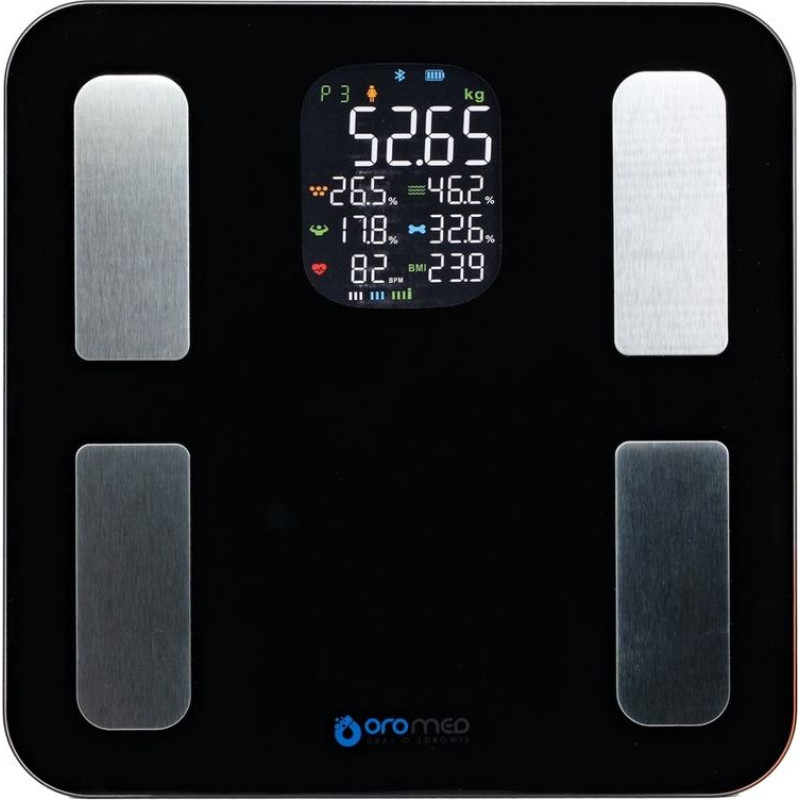 Oromed Waga łazienkowa oro bluetooth smart black oromed