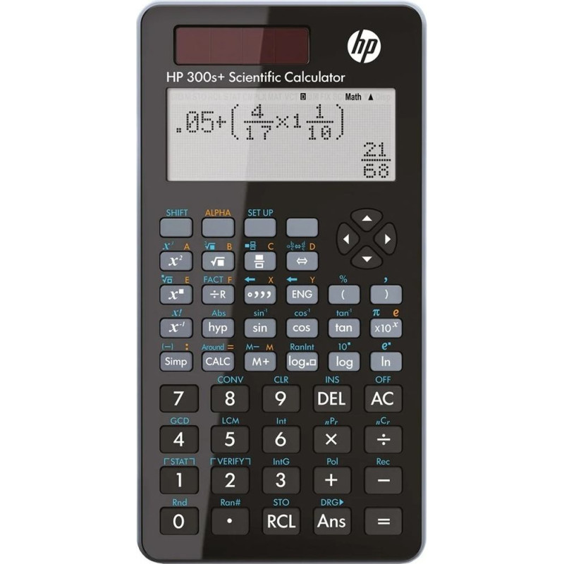 Hewlett-Packard Hp kalkulator naukowy biurowy hp 300splus/int bx, 315 funkcji, 155x84x20mm, czarny