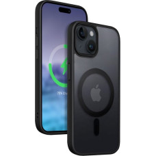 Crong Etui hybrid frost mag cover iphone 15 magsafe czarne