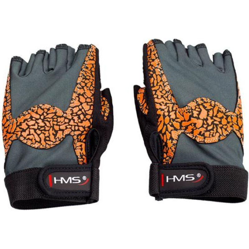 HMS Gloves for the gym Oragne / Gray W HMS RST03 rL
