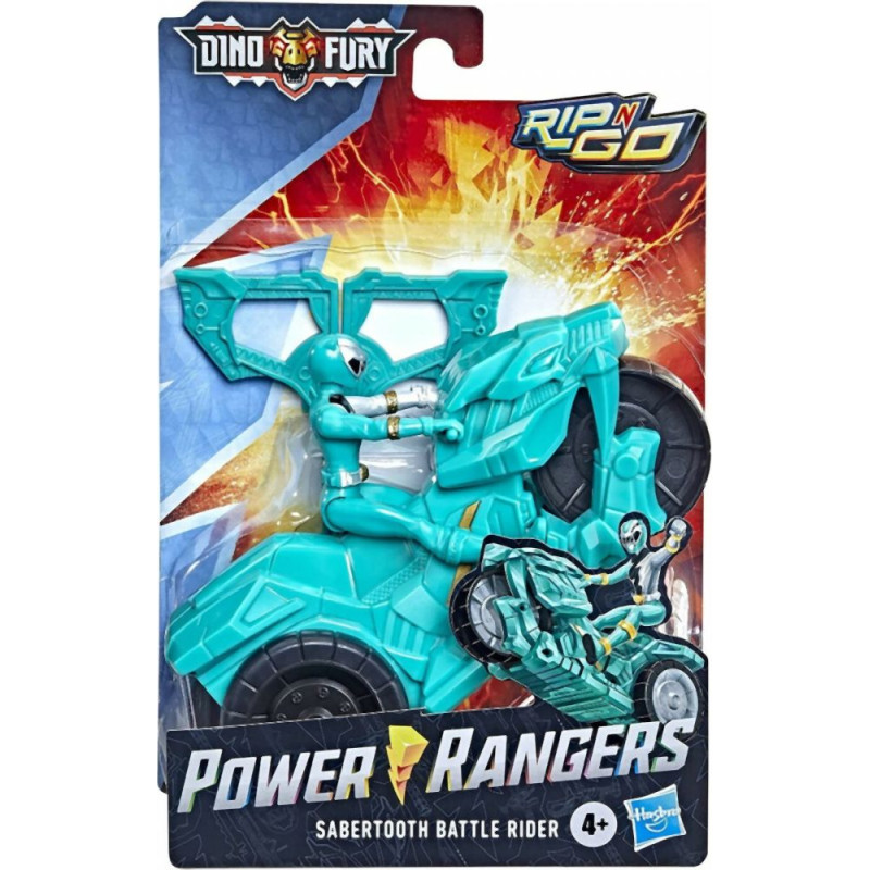 Hasbro Power Rangers: Dino Fury Rip N Go - Sabertooth Battle Rider (F4214)