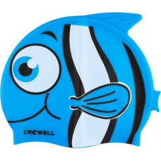 Crowell Nemo-Jr-blue silicone swimming cap