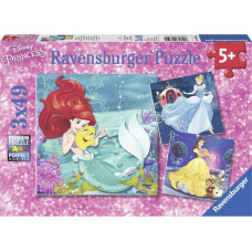 Ravensburger Puzzle: Disney Princess - Princesses Adventure (3X49pcs.) (09350)