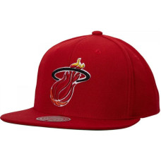 Mitchell & Ness NBA Miami Heat Team Ground 2.0 Snapback Hwc Heat Cap HHSS3258-MHEYYPPPRED1 (OSFM)