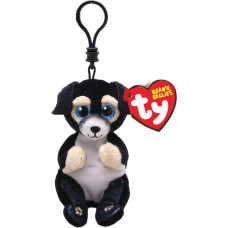 As Company : TY Χνουδωτό Beanie Bellies Κλιπ Σκύλος Μαύρος 8,5Εκ. (1607-43113)