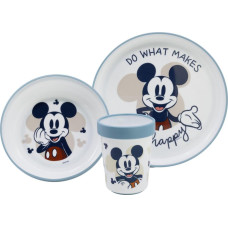 Stor : Mickey Mouse Full Of Smile - Baby Non Slip 3 Pcs Bicolor Premium Set In Gift Box (10495)