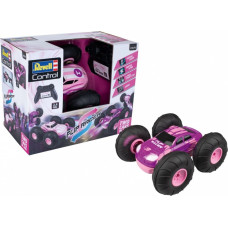 Revell Rc Pojazd zdalnie sterowany rc stunt car flip racer - różowy