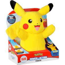 Jazwares Pokemon power action pikachu zabawka interaktywna, pluszak, 25 cm