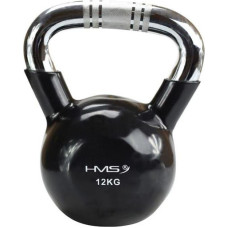 HMS Kettlebell cast iron handle knurled chrome HMS KTC16 BLACK