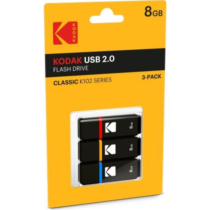 Kodak USB2.0 K100 8GB P3 EKMMD8GK102P3 (3 pcs)