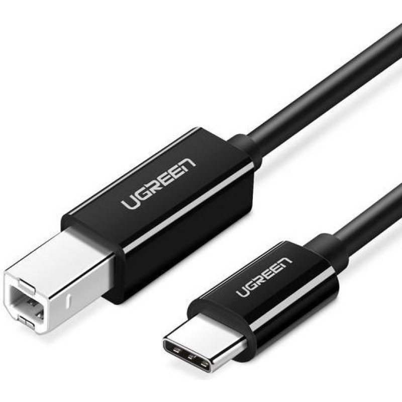 Ugreen kabel do drukarki usb-c - usb-b 480mb/s 2m (czarny)
