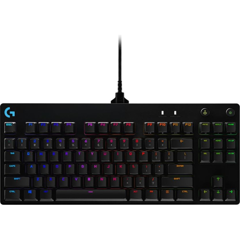 Logitech Klawiatura logitech g915 lightspeed wrls rgb mech kb/gl clicky - carbon us intl