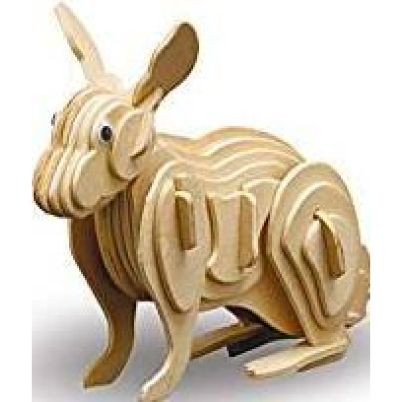 Siva Toys858/3 Wood Construction Rabbit - Toy - rotaļlieta