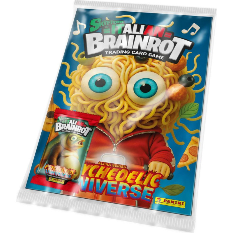 Panini Italian Brainrot: Starter Pack (1 Album plus 1 Pack of 7 Cards)