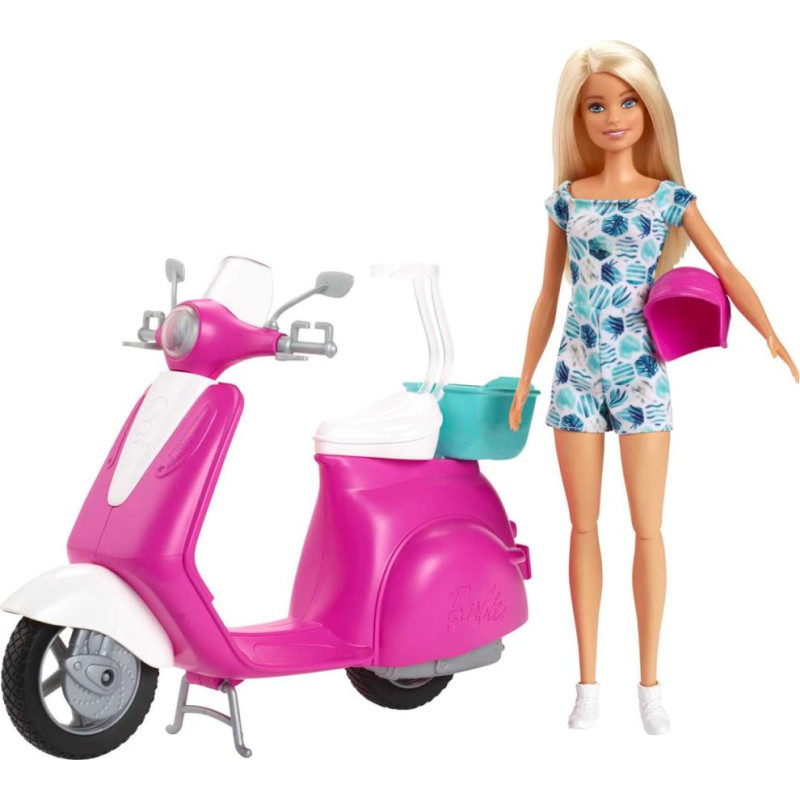 Mattel Barbie: Barbie Vehicles - Barbie Scooter & Doll (GBK85)