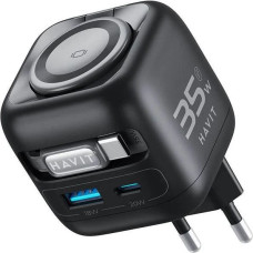 Havit Ładowarka podróżna havit uc250 z rozciąganym kablem (czarny)