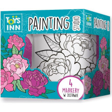 Stnux Kubek do kolorowania kwiaty peonie