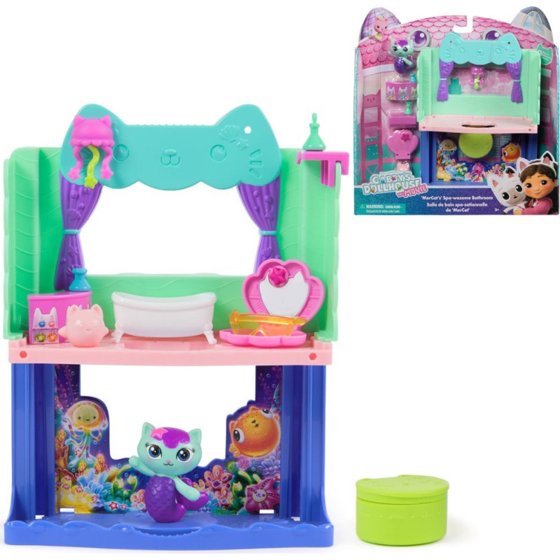 ''Spin Master Toys Far East'' Spin Master Gabby's Dollhouse Movie: Mercat's Spa-wesome Bathroom (20151912)