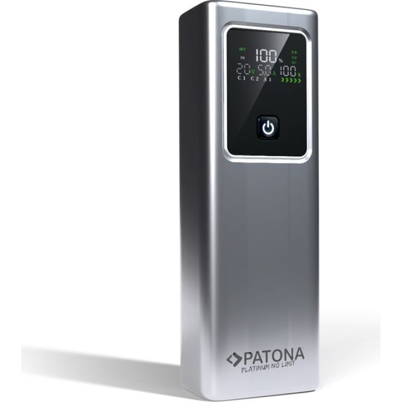 Patona platinum powerbank luxury one pd100 | 20000mah | pd 100w | usb-c + usb-a