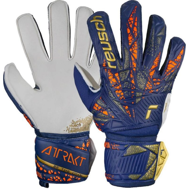 Reusch Attrakt Grip Jr 5472815 4410 Goalkeeper Gloves (3,5)