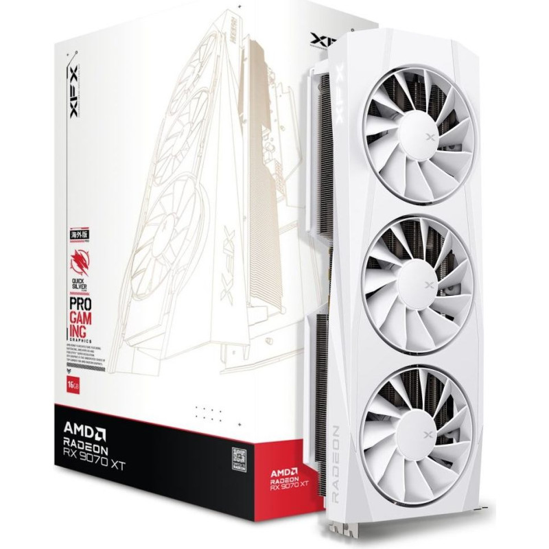 XFX Karta graf. xfx quicksilver rx 9070xt white gam 16g