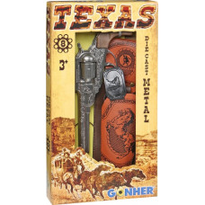 Pulio Rewolwer kowbojski metalowy z kabura gonher