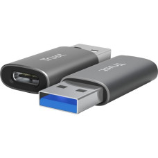 Trust Adapter calyx usb-c do usb-a dwupak szary